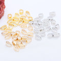 Brass Melon Seed Clasp Gems Jade Clip Clasp 14K 18K Gold Necklace Pendant Connection Clasp Accessories Wholesale