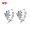 Fashion Jewelry for Girls Cubic Zirconia 925 Sterling Silver Wholesale Bulk Statement Earrings