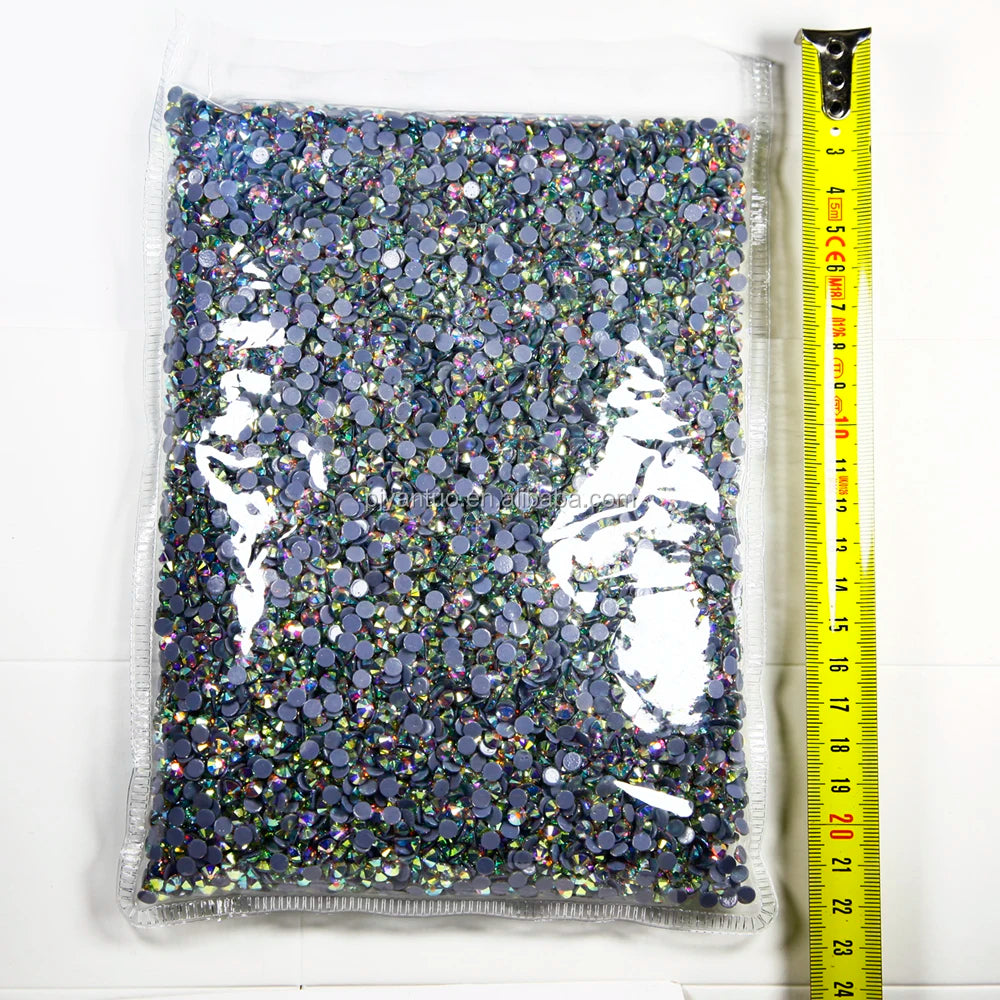 Pujiang Wholesale 14400 Ss6 Ss10ss16ss20ss30 Crystal AB Hotfix Rhinestones Bulk  Glass Strass for Crafts ClothingT-shirt
