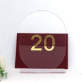 Custom Designed Wedding Place & Table Cards New Style Clear Acrylic with Engraved Angel & Number Made in China