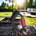 3-in-1 Stainless Steel BBQ Grill Cleaning Brush Wire Scrubber with Scouring Pad and Scraper Grill Tools MegaBDM