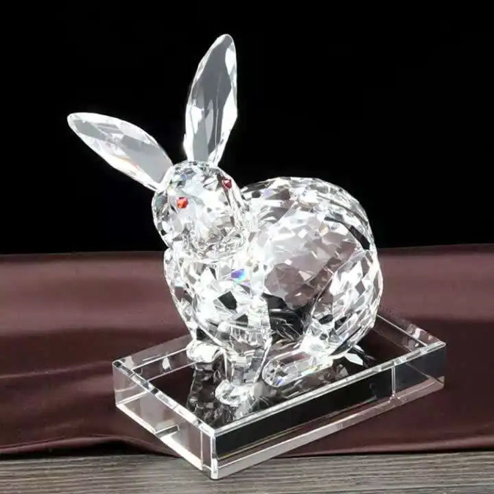 Shining Custom New Arrival Wholesale Handmade Eco-Friendly UV Printed Polished Home Decoration Chinese Zodiac Crystal Craft