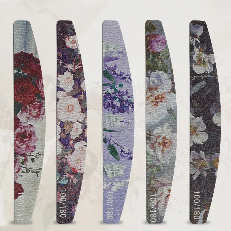 New Arrival Colorful Printed Half Moon Nail File for Promotion Gift