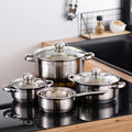 Hot Selling High Quality Kitchen Stainless Steel Accessories Cooking Cookware Soup Stock Pot Dinnerware Set