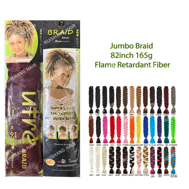 Wholesale Natural 82" Jumbo Braids Loved by African Premium Long ultra Braid Yaki Texture Expression Braiding Hair