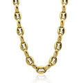Valentine's Day Classical Coffee Bean Shaped Necklace Fashion Punk Chain Jewelry Pendants Chokers Stainless Steel Necklaces 2024
