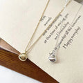 Delicate Gold Plated Smooth Water Drop Shape Pendant Necklace S925 Silver High Polished Geometric Necklace