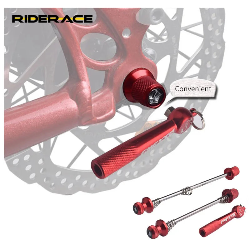 Bicycle Wheels Locking Security Quick Release Post Ultralight Anti Theft Skewers MTB Mountain Road Bike Parts Accessories