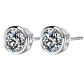 Wholesale 925 Sterling Silver Earrings Fashion Cute Flower Design for Anniversary Party & Gift