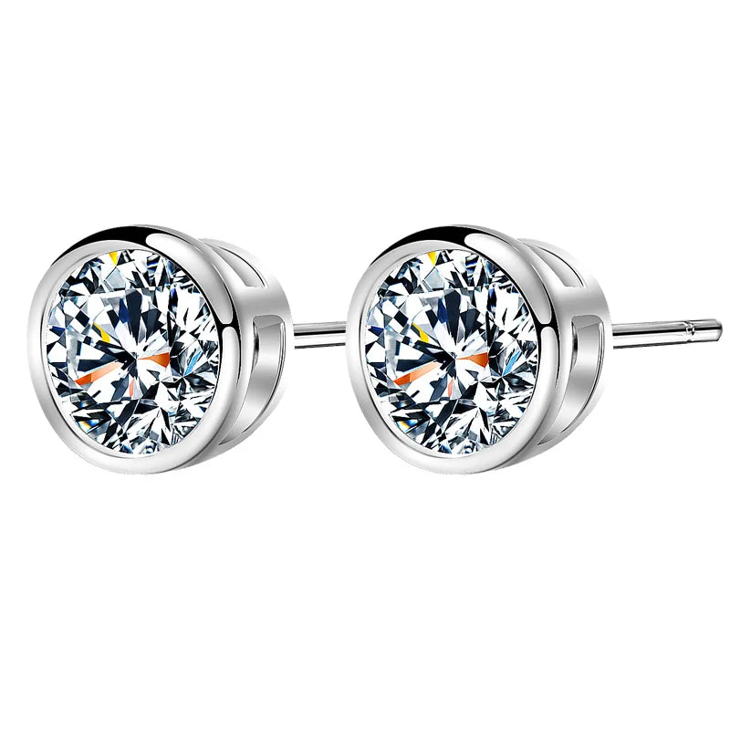 Wholesale 925 Sterling Silver Earrings Fashion Cute Flower Design for Anniversary Party & Gift