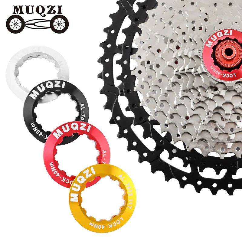 MUQZI MTB Road Bike Cassette Cover Aluminum Alloy Freewheel Cap Ring Lock 11 Speed Cassette Lock Cap