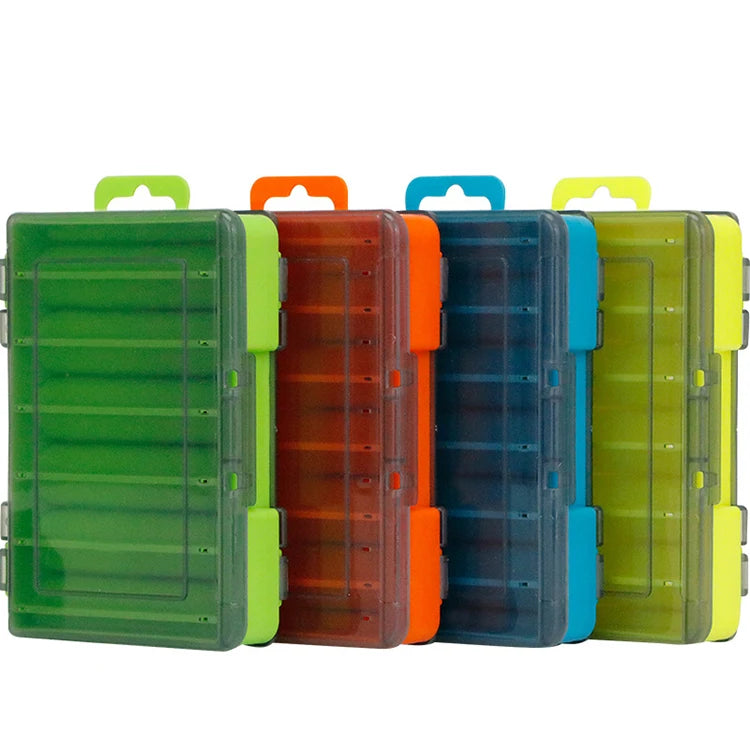 Fishing Double Sided High Strength Fishing Box 12 Compartments Bait Lure Hook Accessories Boxes Storage Fishing Tackle Box