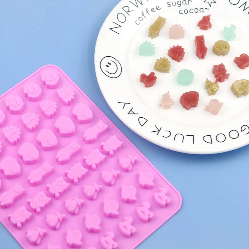 Saffron Animals Silicone Molds for Gummy Making Candy Mold Silicon Zoo Animal Silicon Gummy Molds
