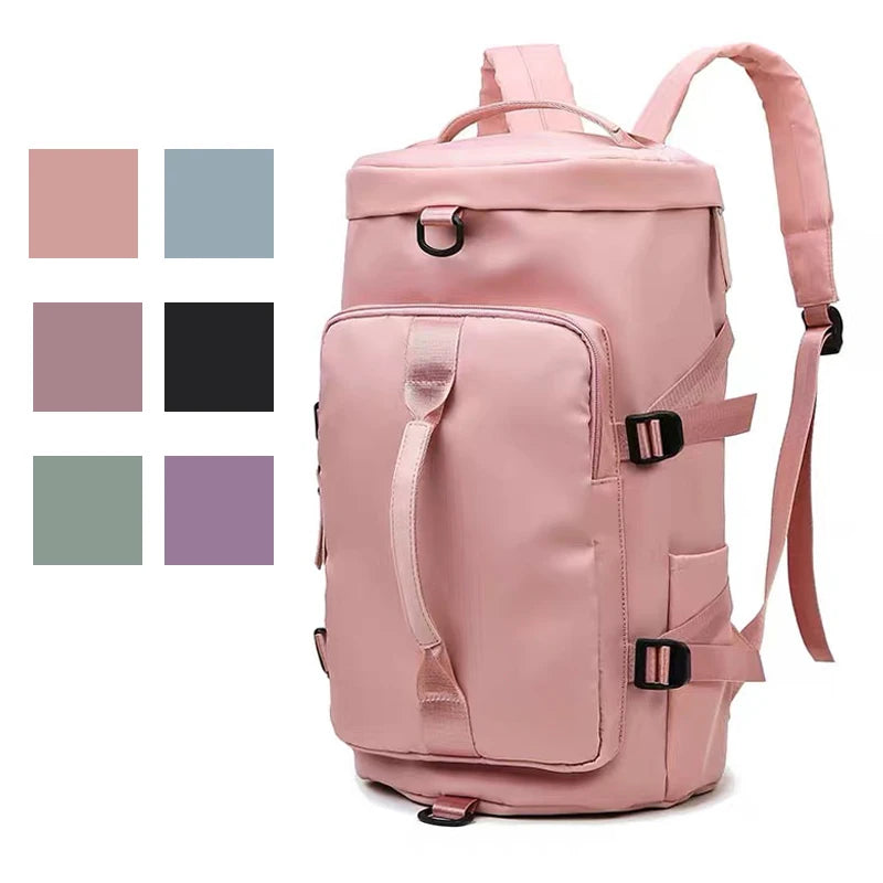 Custom Logo Short-distance Travel Bag Hand-held Backpack Female Business Trip Carry-on Luggage Bag High-capacity Sports Gym Bag