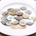 Factory Sale Multi-Size Buttons Shell Buttons 2 Holes Akoya Shell Buttons for Clothing Crafts