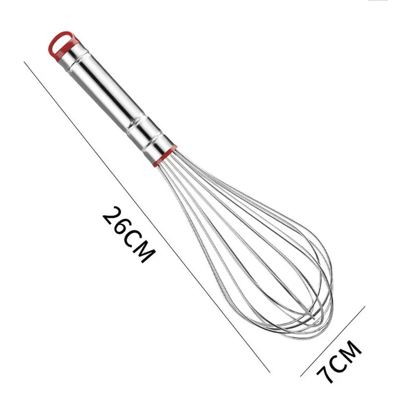 Stainless Steel Manual Egg Beater Kitchen Gadgets Cream Whisk Easy Convenient Beater Egg Whisk