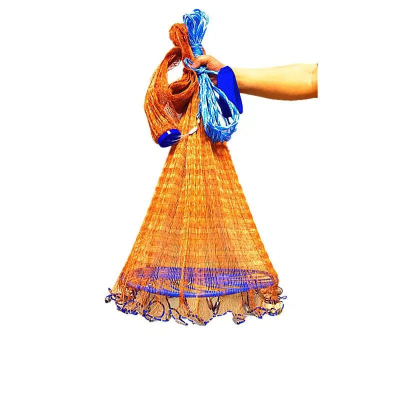 The Upgraded Partial Mesh Design Helps the Fishing Net Air Dry After Usage Cast Net