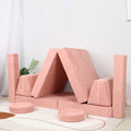 Popular 10pcs Per Set Foam Folding Kids Stackable Couch Creative Safety Modular Kids Play Couch