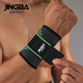 JINGBA Adjustable Sport Gym Wrist Brace Bandage Hot Sale Pressurized Sports Basketball Badminton Wristband Made Spandex