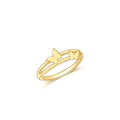New Design 18K Gold Plated Butterfly Jewelry Sterling Silver 925 Ladies Rings