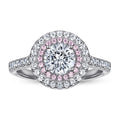 Custom Zircon Engagement Ring 925 Silver Jewellery Women Finger Classic Wedding Rings