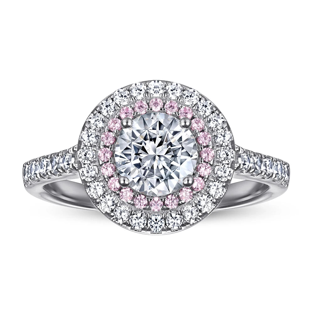 Custom Zircon Engagement Ring 925 Silver Jewellery Women Finger Classic Wedding Rings