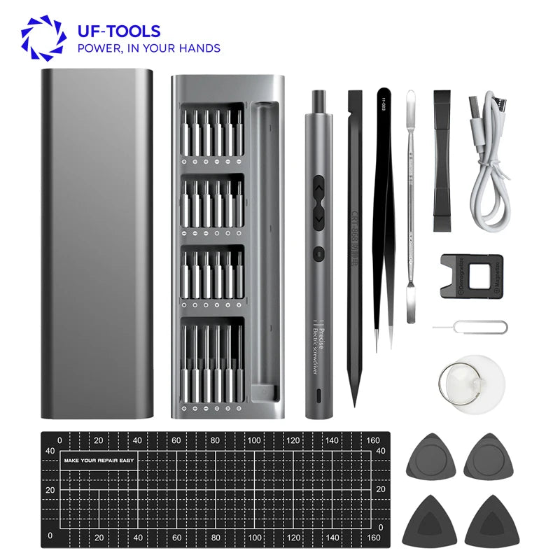 62 in 1 Electric Screwdriver Cordless Electric Screwdriver Kit with LED Light 48pcs S2 Bits