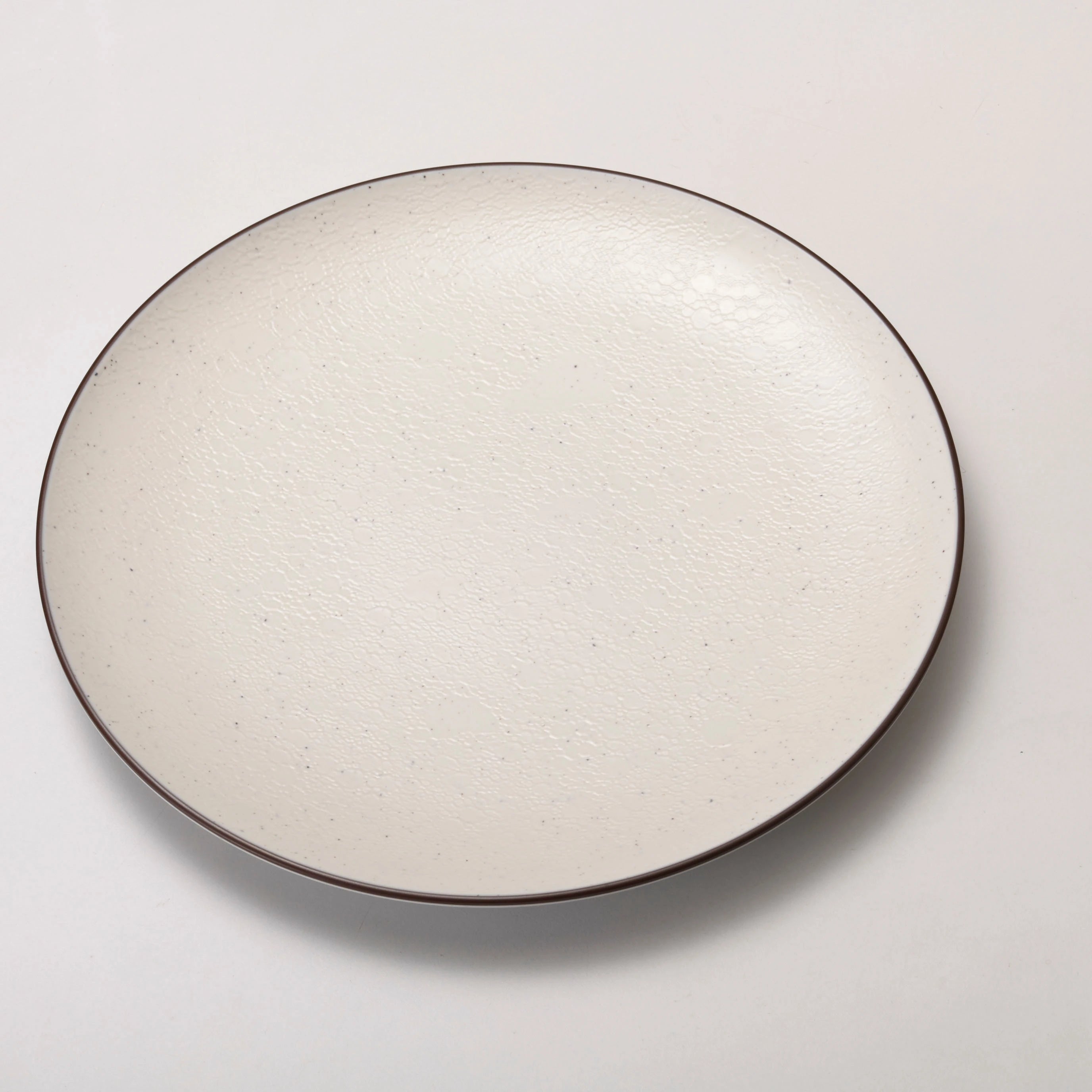 Newly Launched Custom Color Matte Roun Dessert Serving Dinner Plate Reusable Melamine Plastic Matte Dinner Plate for Restaurant