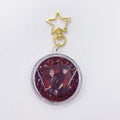 Novelty Plastic Custom Acrylic Floating Keychain with Water Inside Keyring Liquid Hologram Glitter Shakey Keyholder
