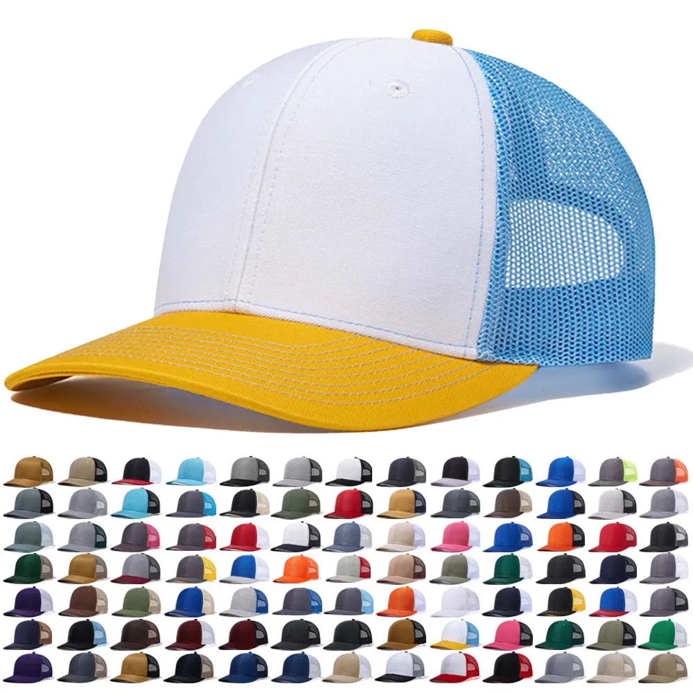 Classic Baseball Caps Mesh Hat  Flash Hat Sales Richardson 112 Trucker Hats Gorras  Casquette Richardson Caps Custom Embroidery