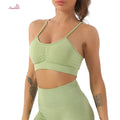 FLW Gym Wear Custom Sportswear Fitness High Quality Women Seamless Lightweight Breathable High Support Four-Way Stretch Sports