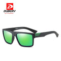 DUBERY D918 Polarized Sunglasses Transparent/Green Frame UV400 Protection Fashion Vintage Unisex