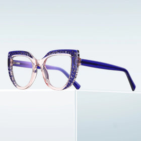 Wholesale Optical Frame Eyeglasses Frame for Women TR90 Optical Eyewear Glasses Custom Logo