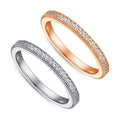 Luxury Halo Ring Diamond Cubic Zirconia 1ct Four Claw Rhodium Plated Thick 18K Gold Plated 925 Sterling Silver Ring MegaBDM