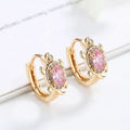 Hengdian  Wholesale Factory Fashion Jewelry Price Cz Bijouterie Diamond Hoop Huuies Earrings Women Made with Cz for Women
