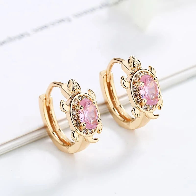 Hengdian  Wholesale Factory Fashion Jewelry Price Cz Bijouterie Diamond Hoop Huuies Earrings Women Made with Cz for Women