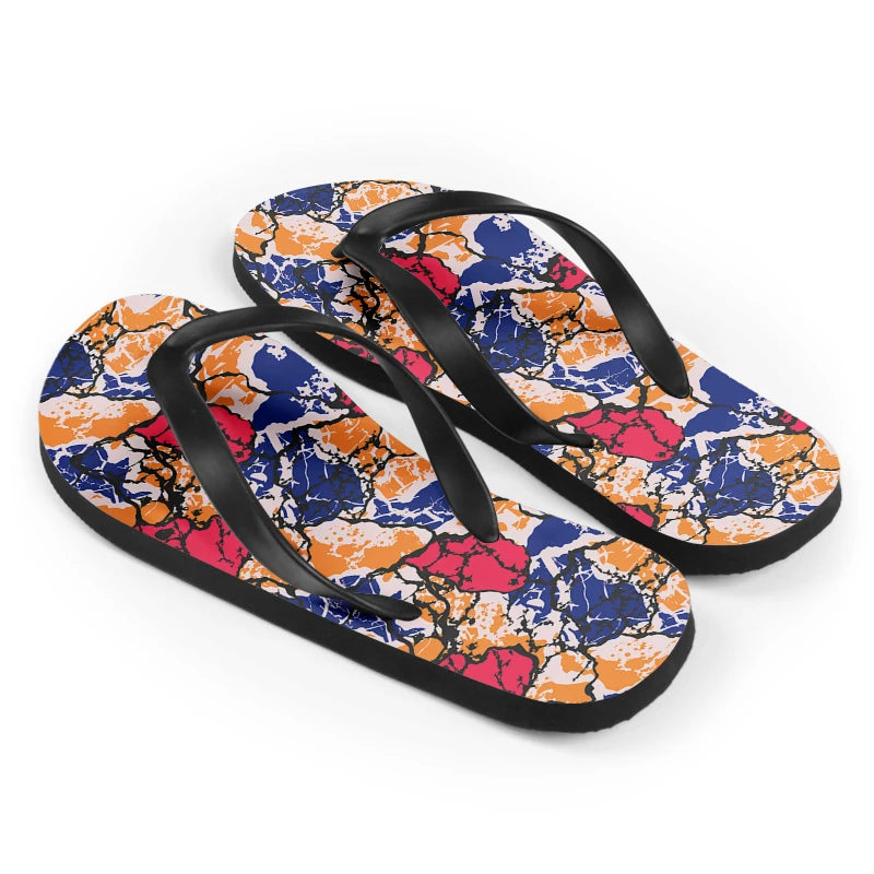 Custom Design Factory Fashion Summer Flip Flops Flat Massage Peanut Design Slides Thong Cute Ball Flip-Flop Slippers