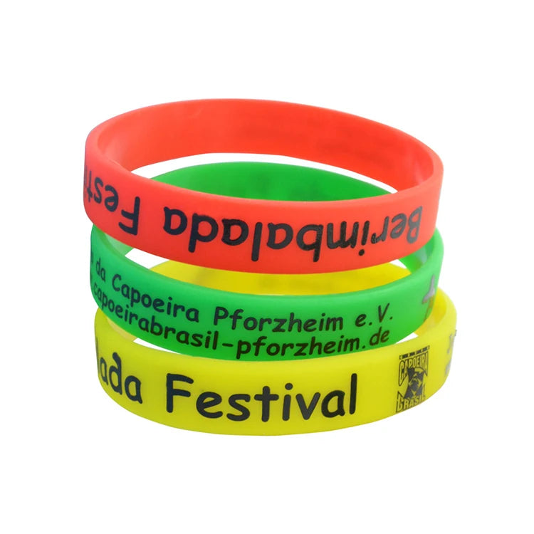 Silicone Wristband Fashion Accessories Rubber Bracelet Hand Wrist Band