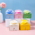 FORTE Macaron Rose Custom Jewelry Boxes Low MOQ Square Shape Storage and Packaging for Rings Necklaces for Valentine's Day