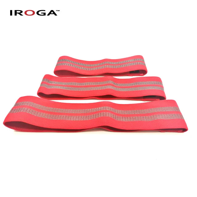 Iroga Fitness Latex Fabric Hip Circle Band Booty Resistance Loop Durable High Elastic Hot Sell MegaBDM