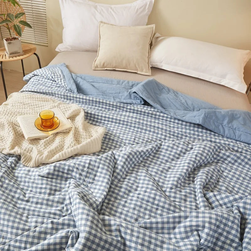 Wholesale Hotel Set Embroidered Organic Quilt Cover 100% Polyester Comfortable Bed Sheet Quilted Fabric for Home Use