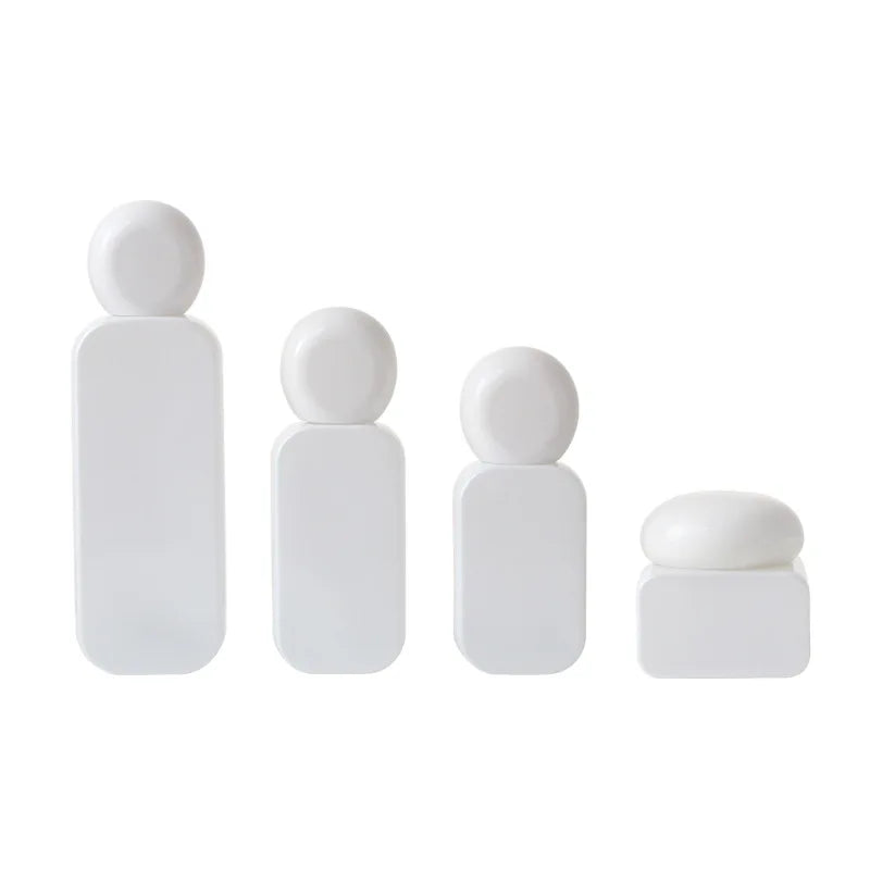 50g 30ml 50ml 100ml 120ml Glass Matte White Glass Cosmetic Container Package Perfume Bottle