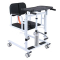 Manual Folding Commode Toilet Patient Transfer Chair Movable Lift Wheelchair Shower Chair for Rehabilitation Therapy Supplies