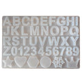 Cute Alphabet Keychain Resin Molds DIY Craft Casting Letter & Number Silicone Resin Molds for Keychains Jewelry and Pendants