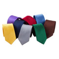 100% Micro Polyester Necktie Ties for Men in Solid Color