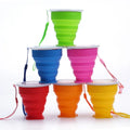 New Gadgets Silicone Foldable Cup BPA Free Portable Reusable Collapsible Cups Outdoor Sports Silicone Travel Coffee Cups