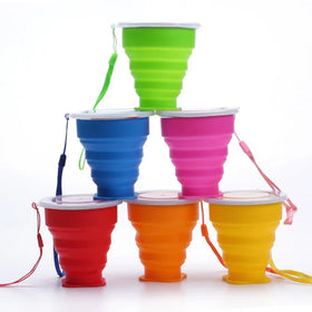 New Gadgets Silicone Foldable Cup BPA Free Portable Reusable Collapsible Cups Outdoor Sports Silicone Travel Coffee Cups