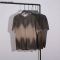 Oversize Tshirt Acid Wash T Shirt Custom Graphic Your Design Logo Plus Size Vintage T-shirt Blank Heavyweight Cotton for Men