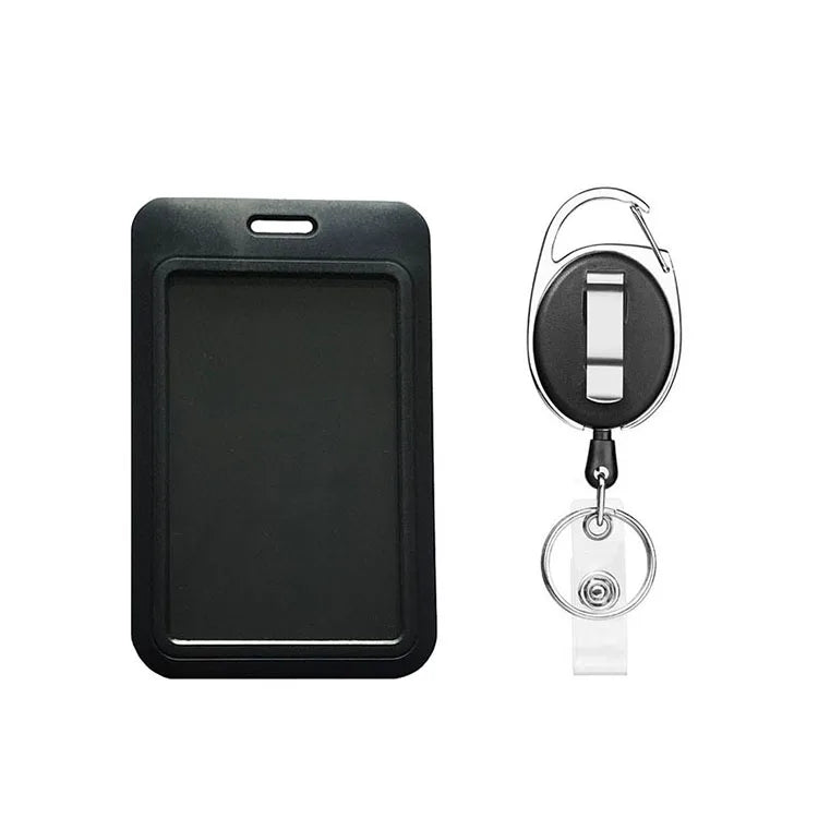 Hot Sell Hard Plastic ABS Material Slide Cover Working Card Student Retractable ID Card Name Badge Holder
