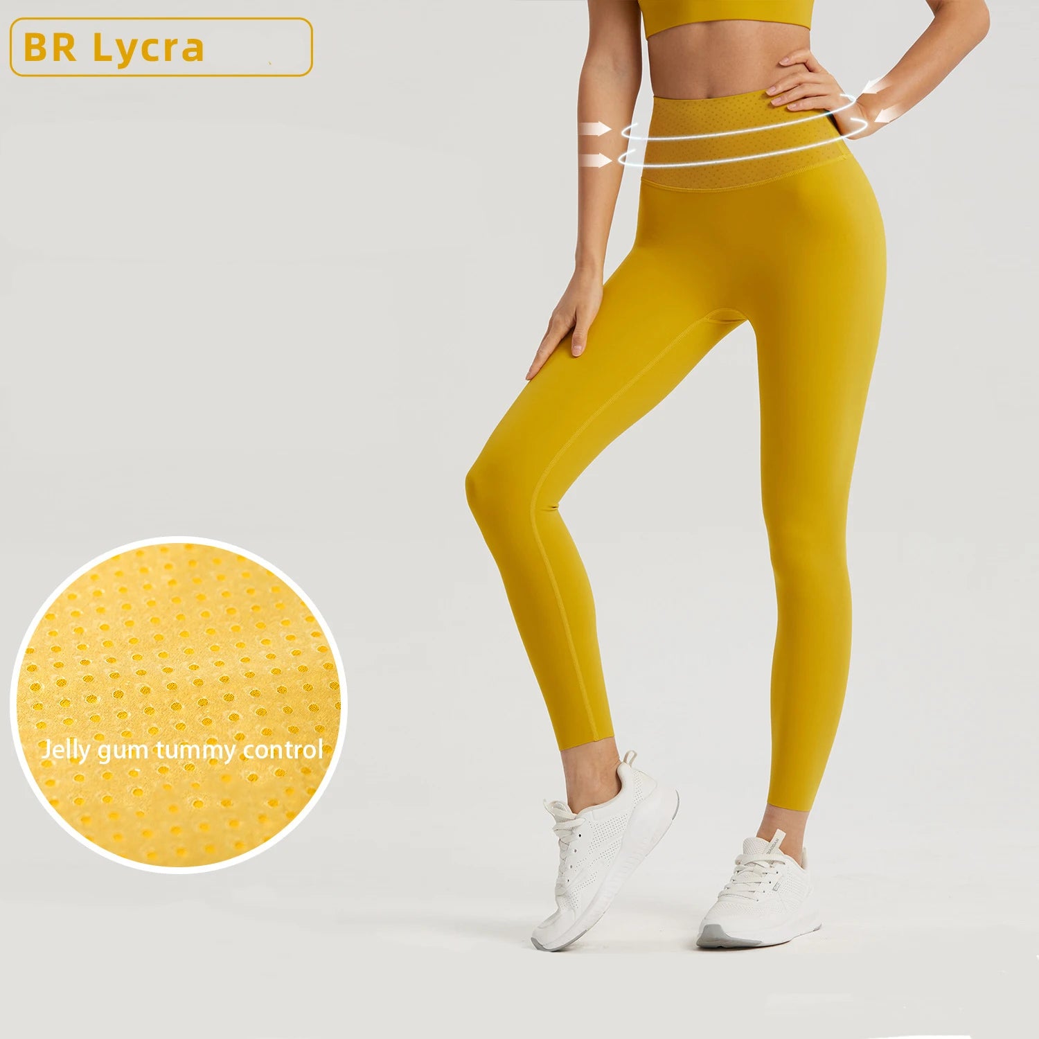 SHINBENE High Waist Sports Pants Women Super Soft Tummy Control Yoga Leggings Hip Lift Tight Pants